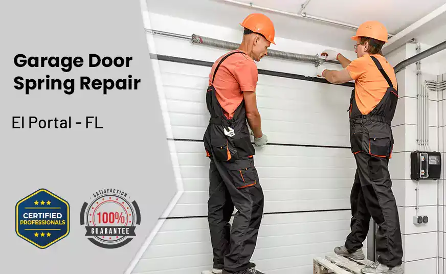 Garage Door Spring Repair El Portal - FL 