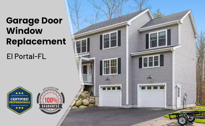 Garage Door Window Replacement El Portal-FL 