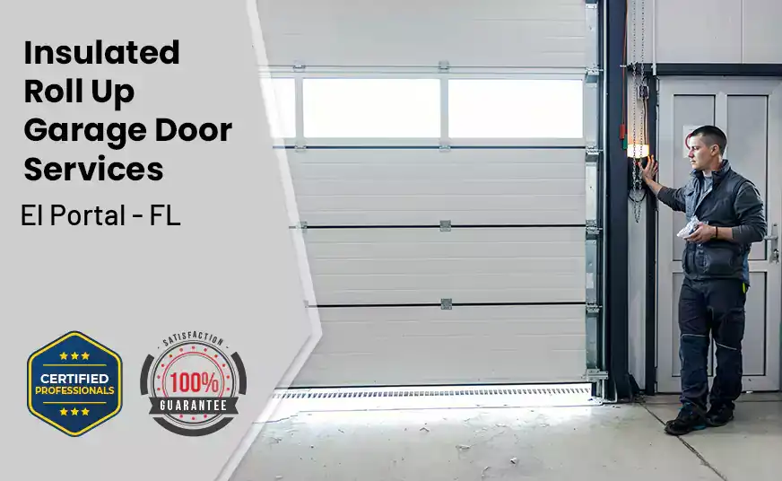 Insulated Roll Up Garage Door El Portal - FL 
