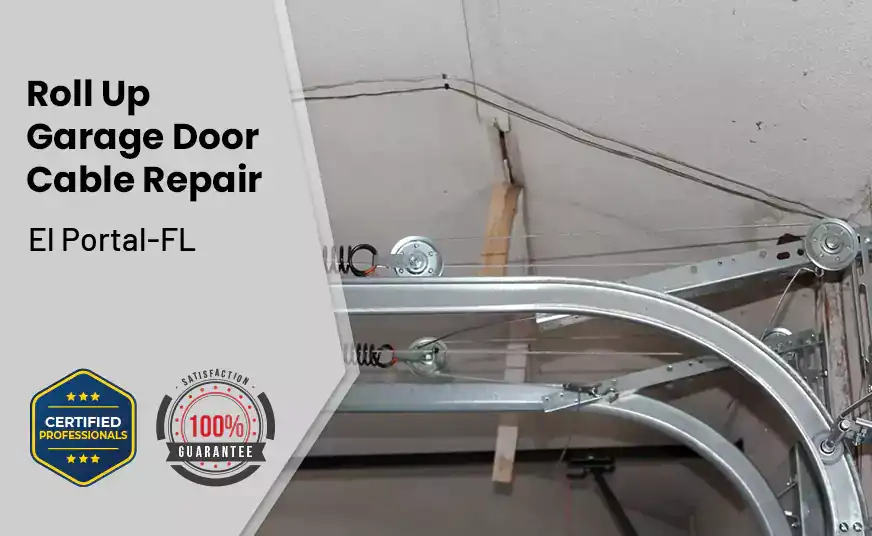 Roll Up Garage Door Cable Repair El Portal-FL 